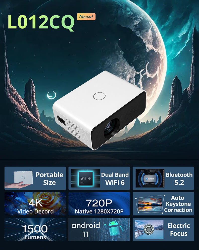 L012CQ Compact Body Ultra Portable Projector