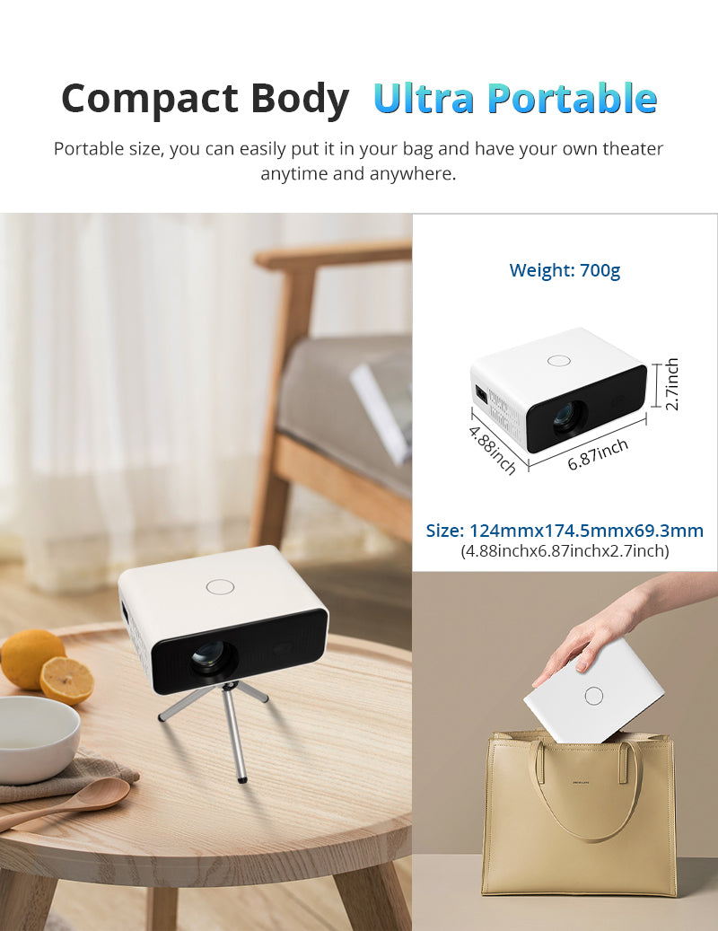 L012CQ Compact Body Ultra Portable Projector